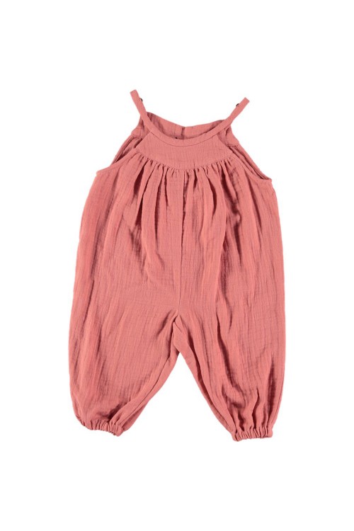 jumpsuit summer baby marelle cotton organic red