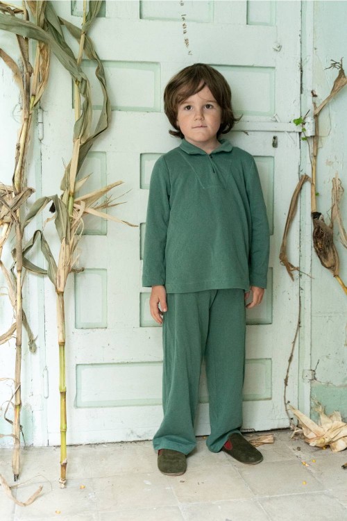 Pyjama enfant Dandy en coton bio garçon 3-14 ans - Risu-Risu - Risu-Risu