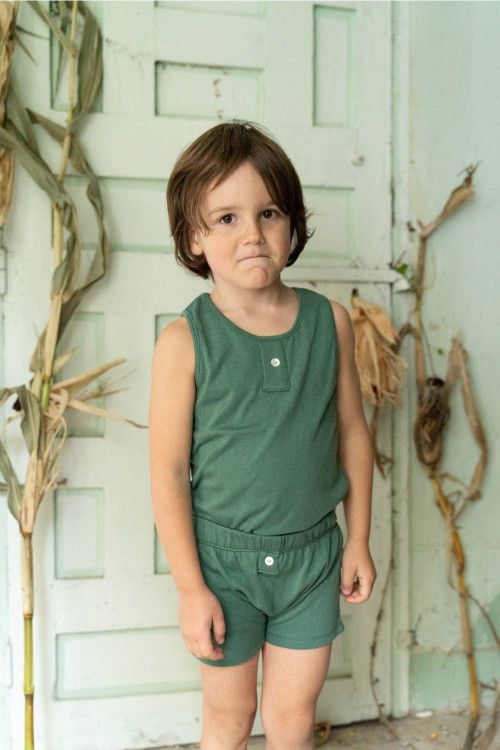 Pyjama enfant Dandy en coton bio garçon 3-14 ans - Risu-Risu - Risu-Risu