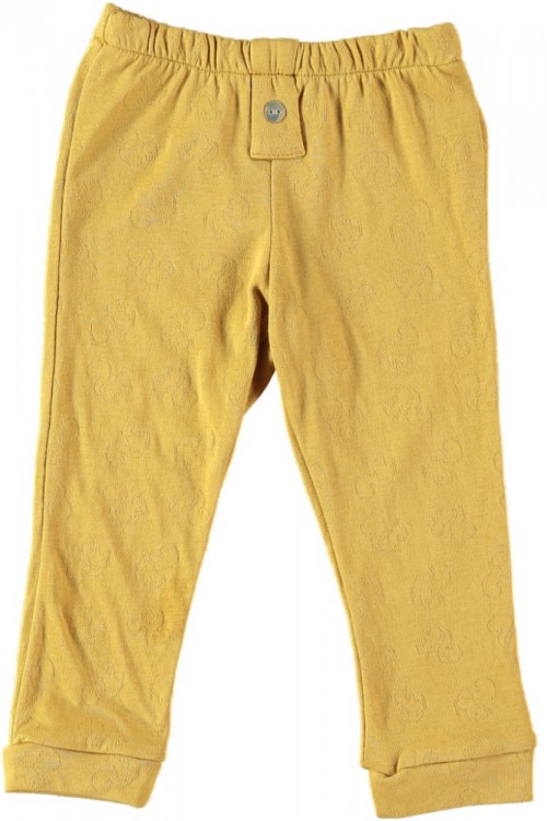 organic cotton baby yellow pistil leggings