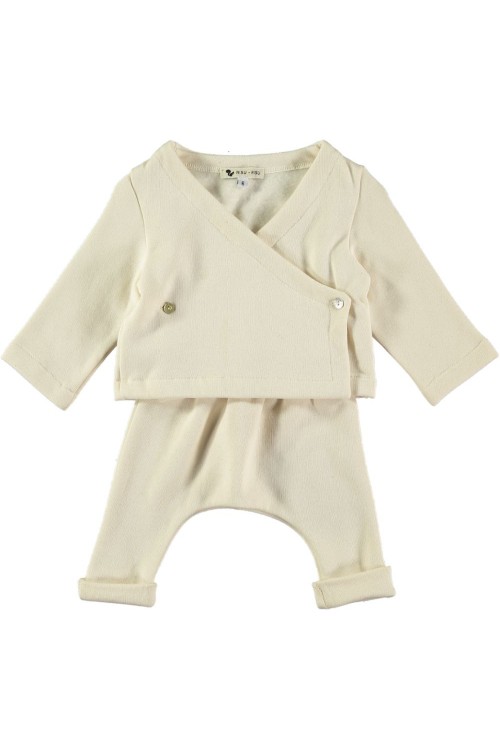 organic cotton fleece baby outfit