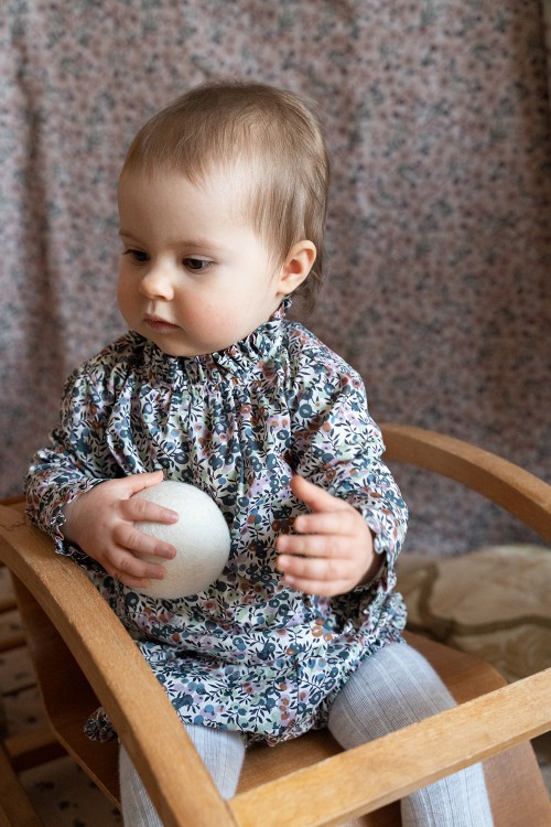 Tenue de Naissance Bébé en Coton Bio - Micu Micu - Bleue – Pépites