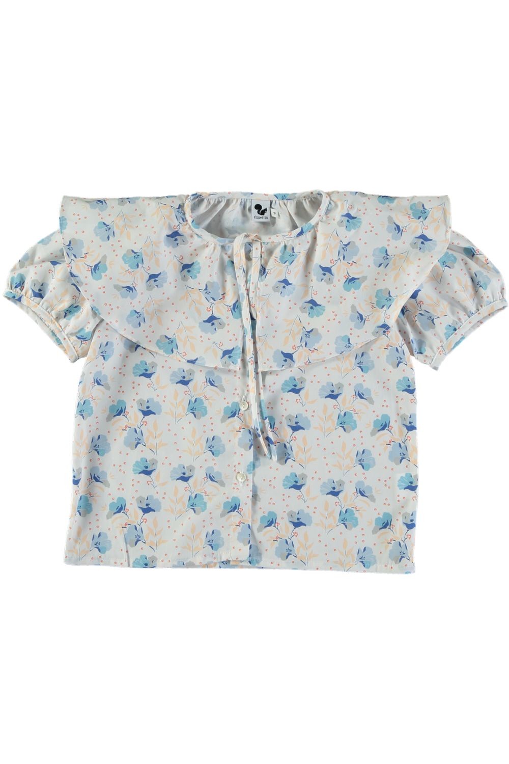 Organic cotton Nymphea blouse in bubble print