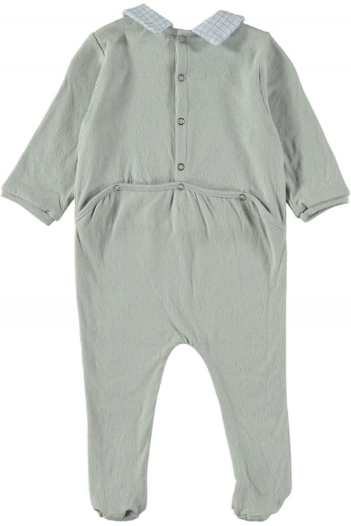 baby boy pyjamas blue organic cotton