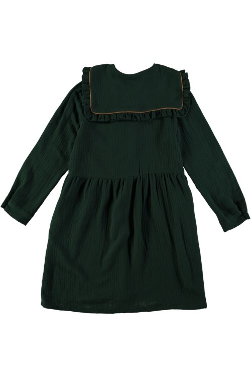 Robe fille Tamaris vert sapin en coton bio