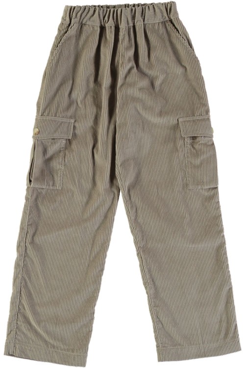 Pantalon cargo hiver enfant  velours beige