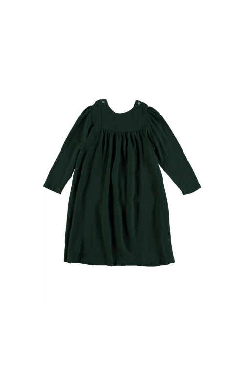 Chemise de nuit fille Tosca en coton bio vert