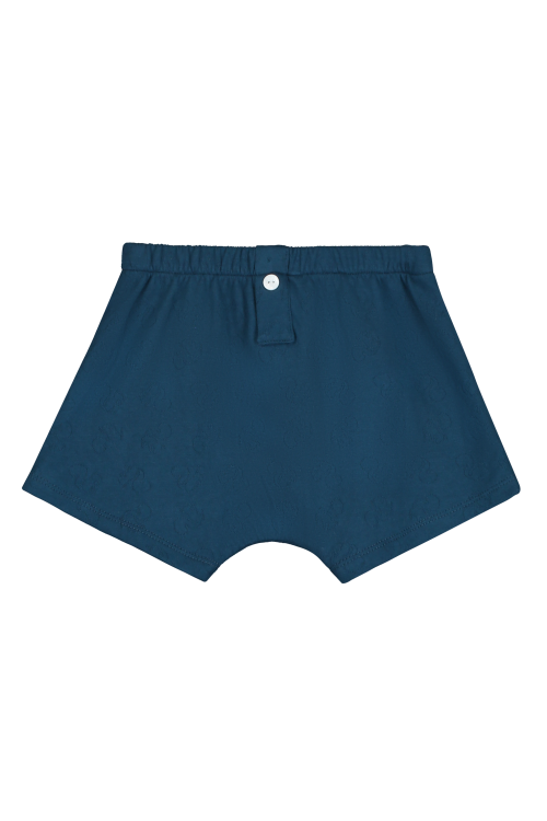 Boxer enfant Nano en coton bio bleu