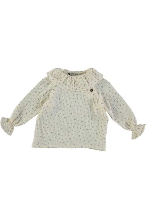 Quatuor baby blouse with flowers