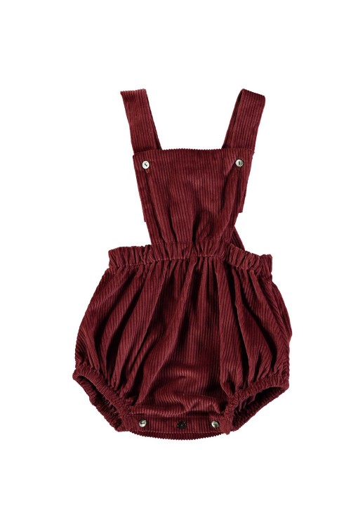 Roc baby red corduroy overalls