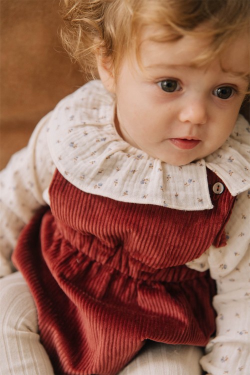 Blouse bébé Quatuor avec collerette