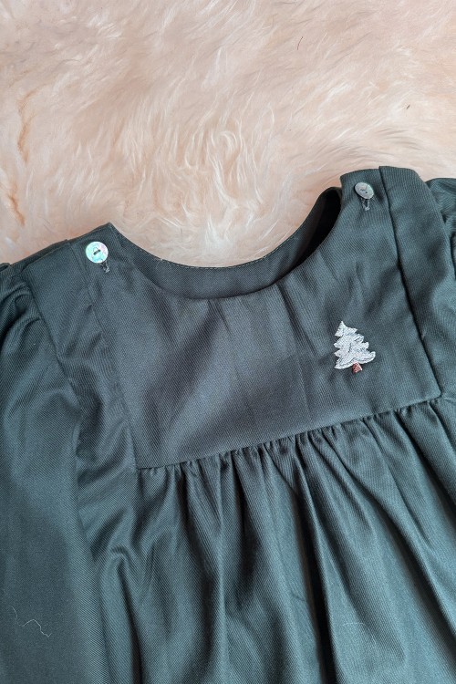 Chemise de nuit fille Tosca brodé sapin