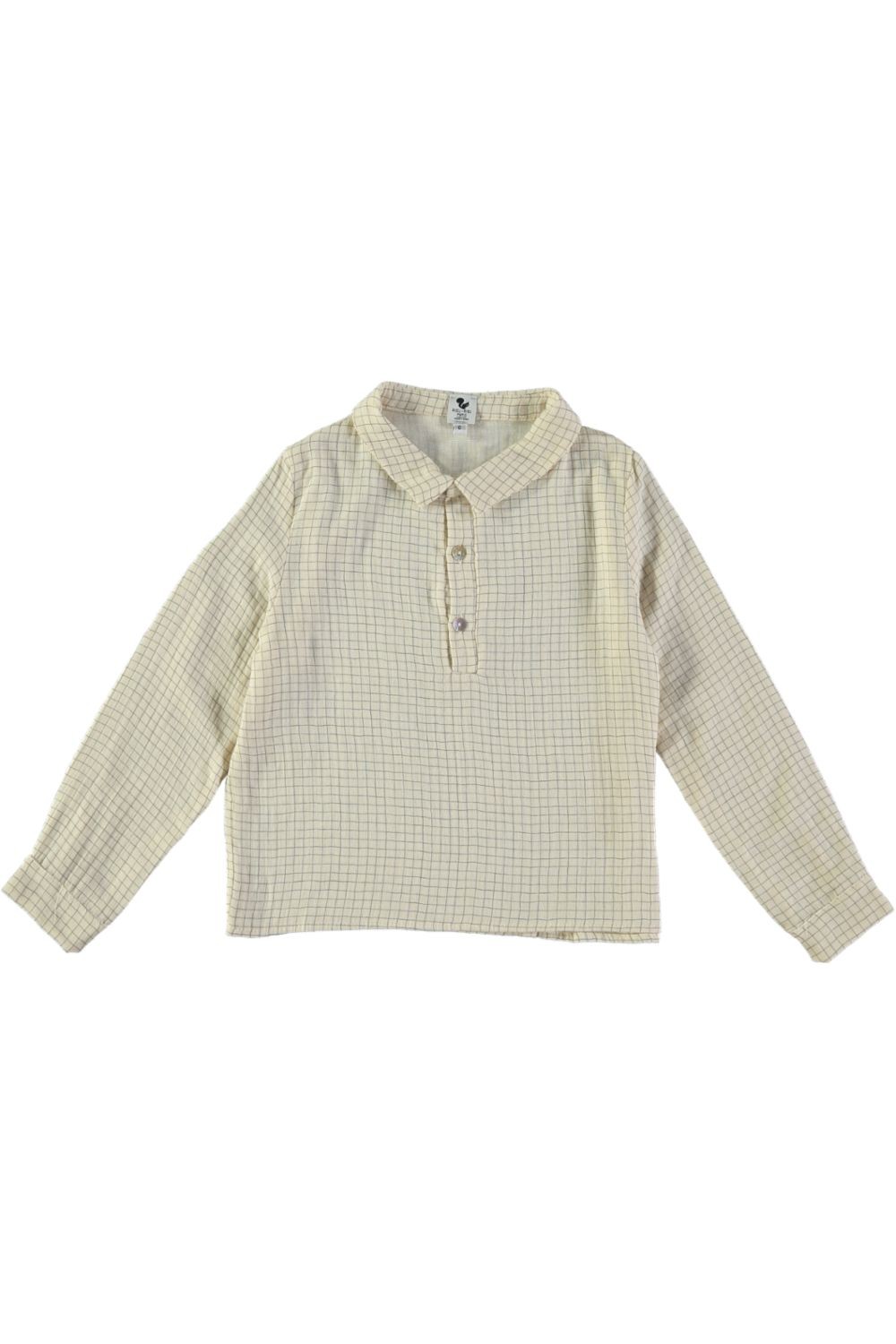 Narcisse boys shirt made of white organic cotton