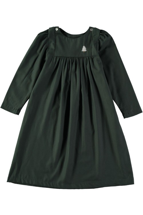 Tosca girl nightdress green organic cotton