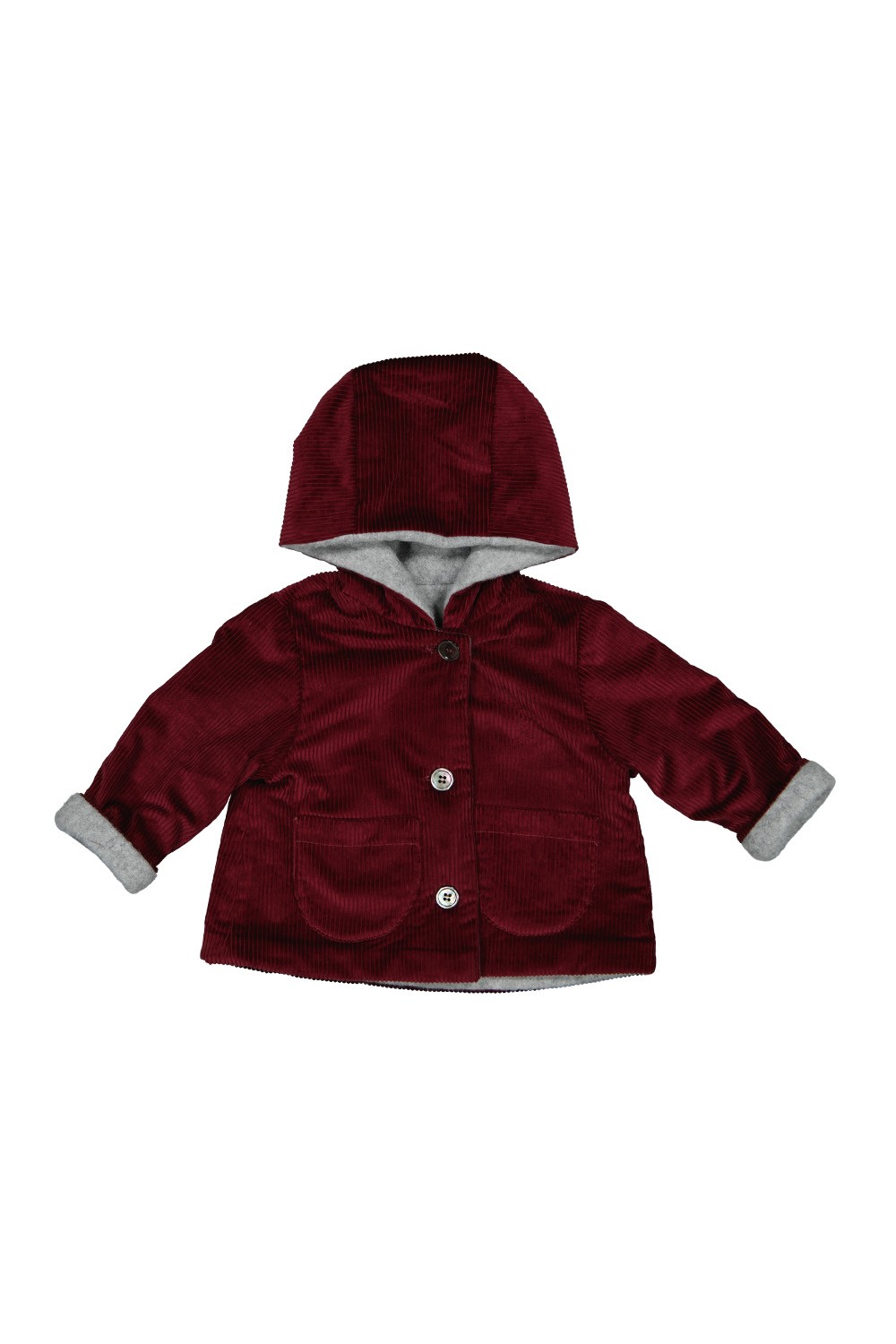 Manteau bébé Orso en velours de coton bio