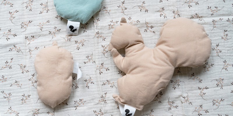 Doudou bébé 100% coton bio certifié  - par Risu-Risu Paris